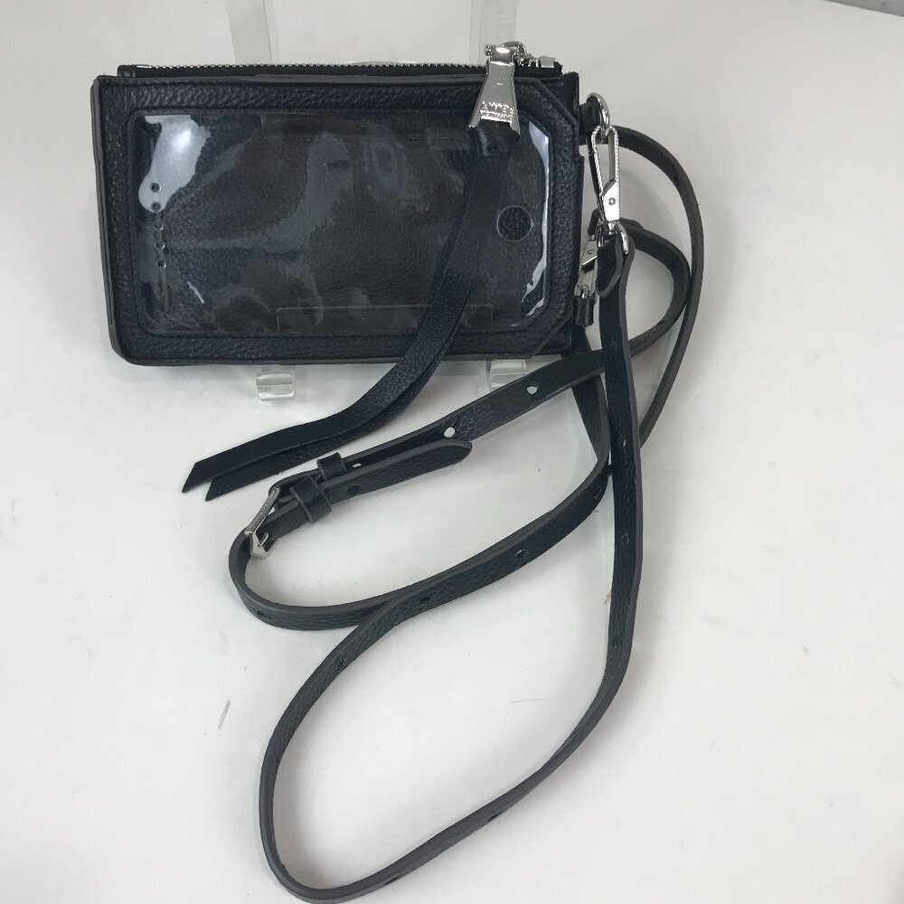 Aimee Kestenberg studded black leather phone/wallet, crossbody